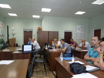 Производственное совещание в локомотивном депо Барановичи
